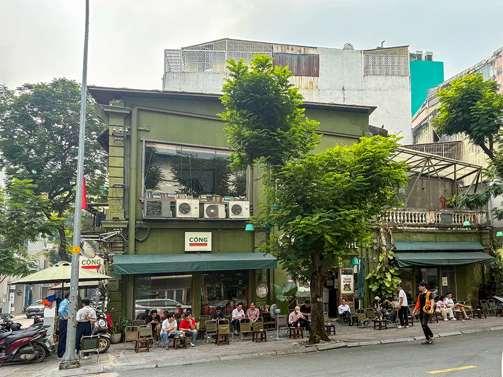 Cong Caphe ホーチミン1区　コンカフェ外観