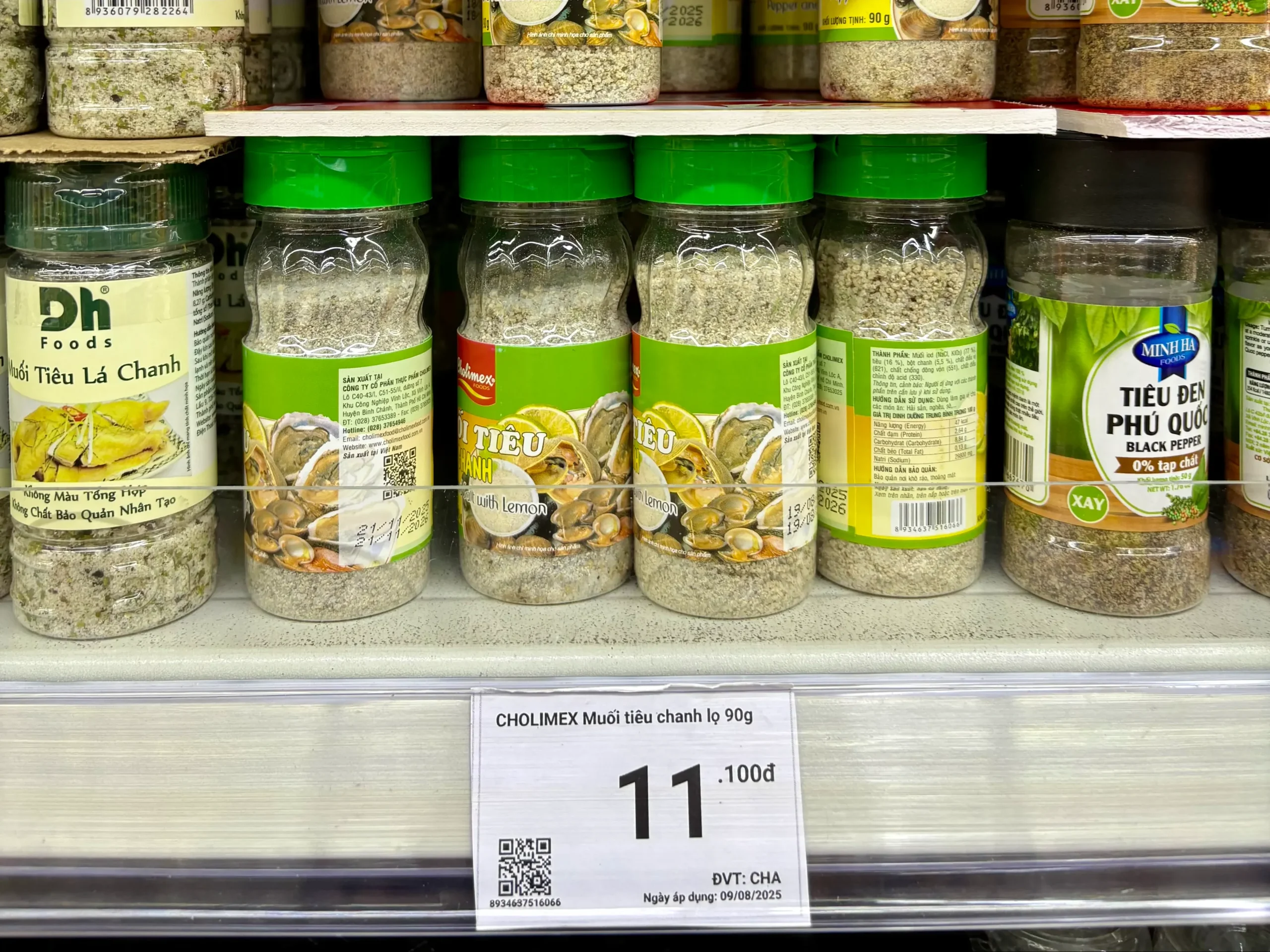 WinMartで購入できるベトナムのライム塩（Muoi Tieu Chanh）のパッケージ